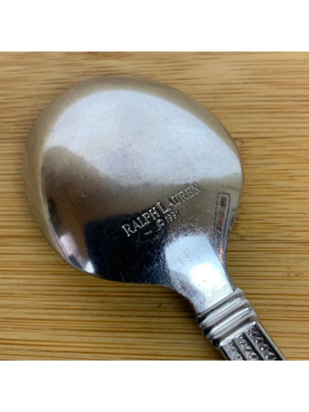Ralph Lauren Wainwright Sugar Spoon Stainless Steel Flatware 1991 Japan